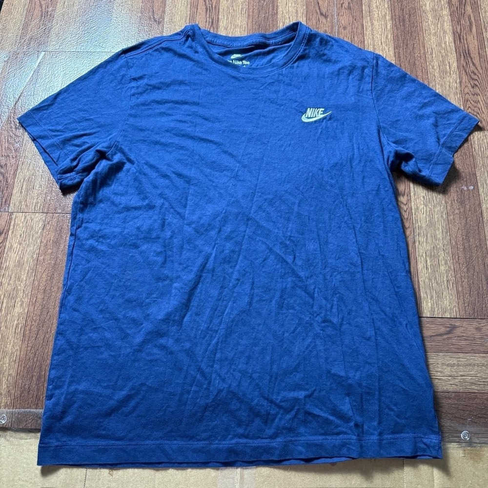 Nike Blue Retro Tech Sportswear Running Train Shirt Fits Medium